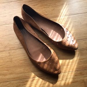 Madewell Leather Keyhole Flats
